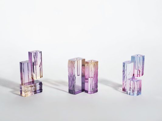 crystal series  vase 1 533x400 - Bespoke Lucite Crystal Acrylic Lighting and Sculpture