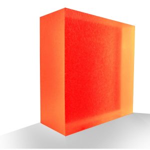 Sherbet Orange Acrylic Resin Panel