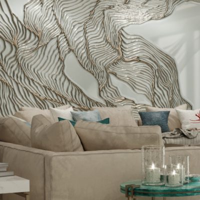 国外项目4 2 400x400 - Resin liquid metal wall customization