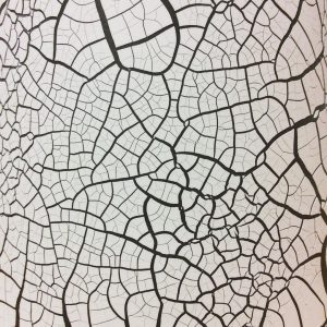 Cracked White Liquid Metal Sheet