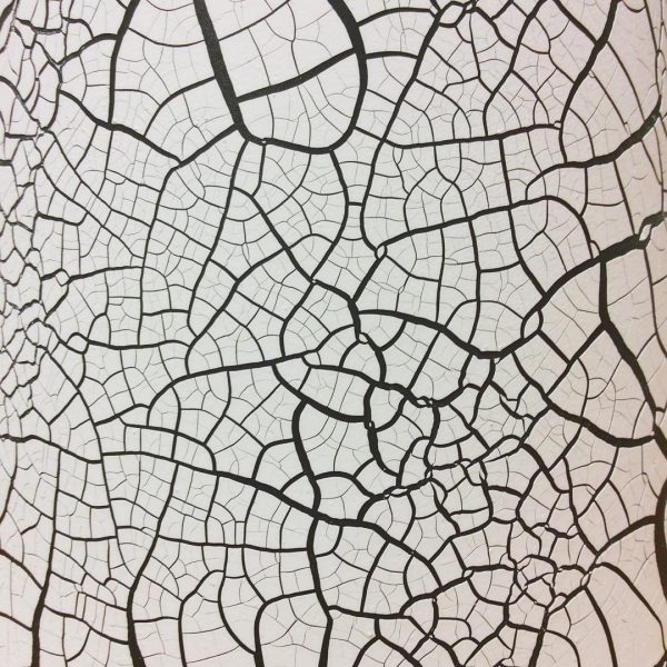Cracked White Liquid Metal Sheet