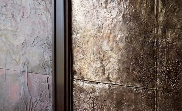Luxface Shanghai Special finishes Customizied China Luxface liquid metal panel for interior decorations