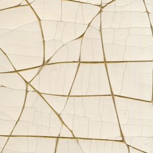 white and gold crackle gesso 18500 300x300 - Handmade Cracked unique art Customizied China Luxface liquid metal panel for interior decorations any shape sculpture contertop