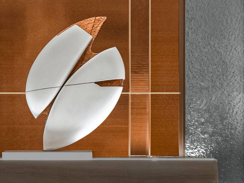 Luxsurface Wall Paneling At Reception Desk-3-luxface.com