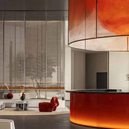 Modern Bar Counter Acrylic Design